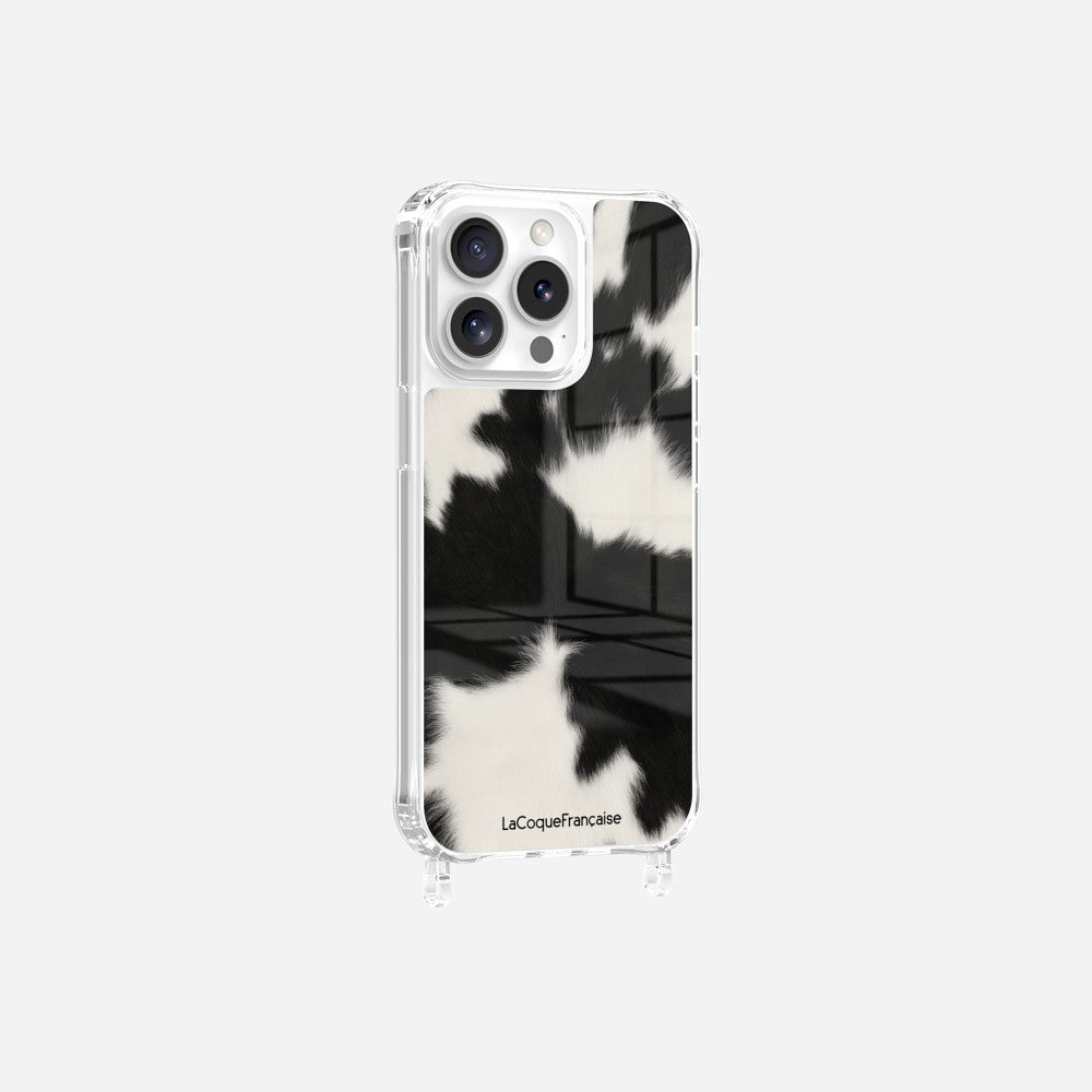 Coque Anneaux Imprimee Vache Noire - 18