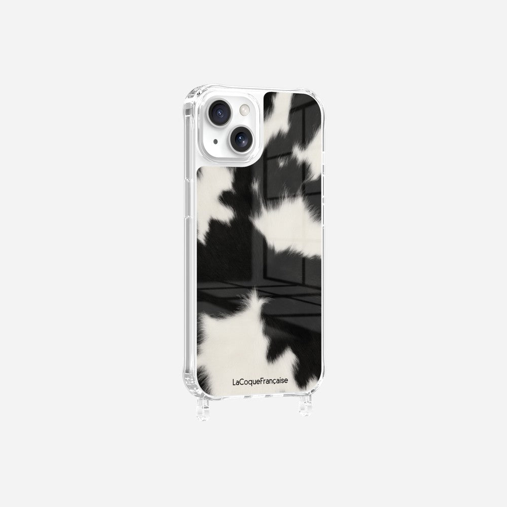 Coque Anneaux Imprimee Vache Noire - 20