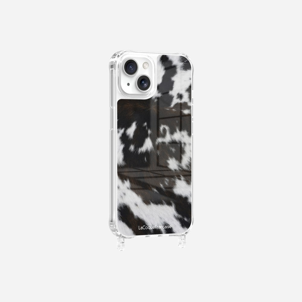 Coque Anneaux Imprimee Vache Bicolore - 20
