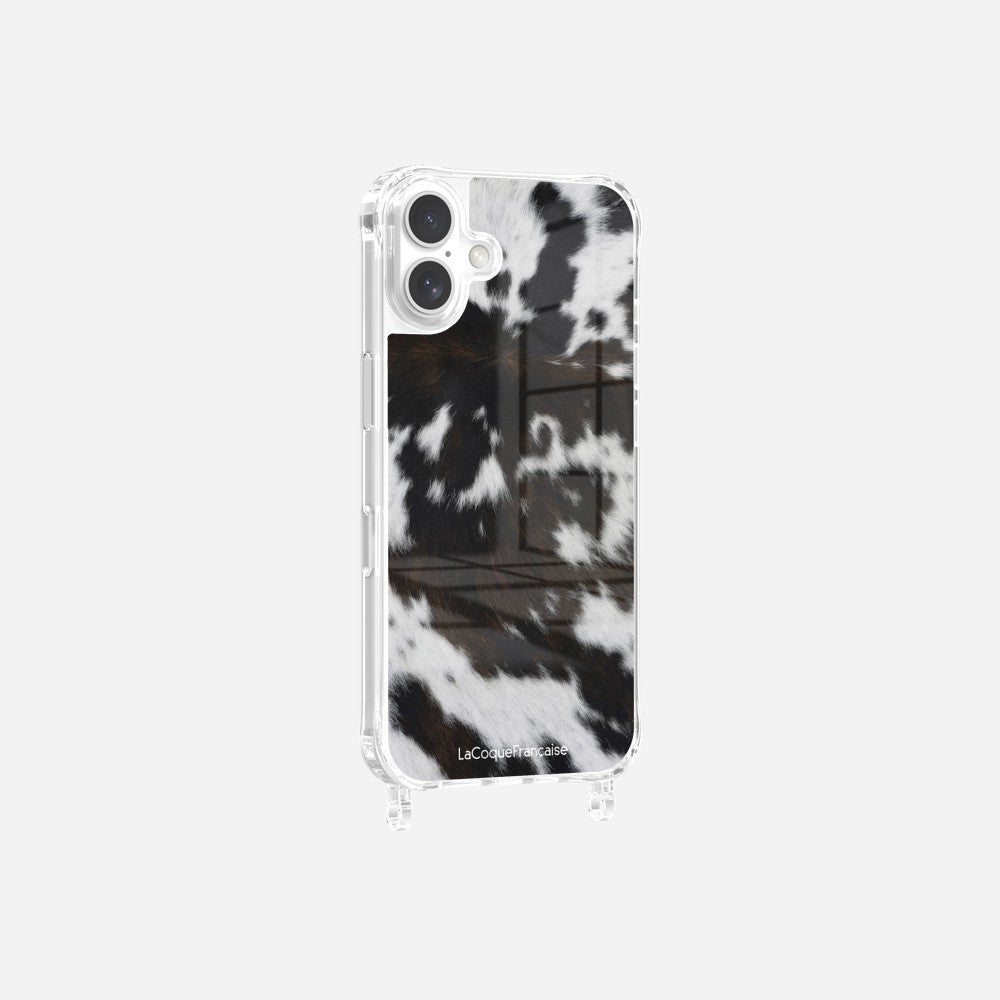 Coque Anneaux Imprimee Vache Bicolore - 9