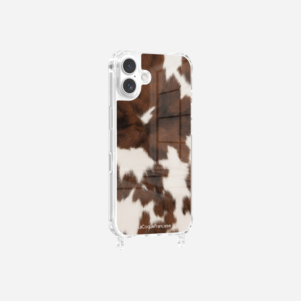 Coque Anneaux Imprimee Vache Marron - 9