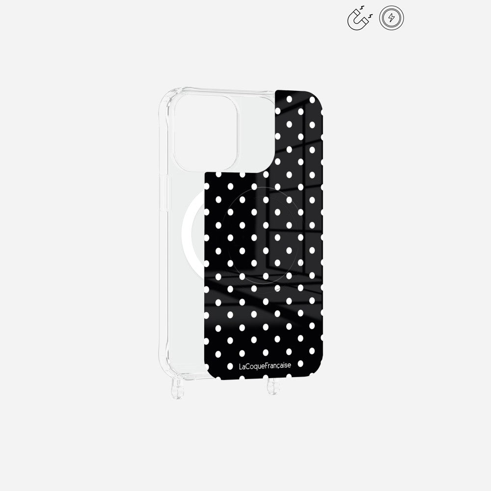 Plaque Magnetique Imprimee Pois Blanc - 11