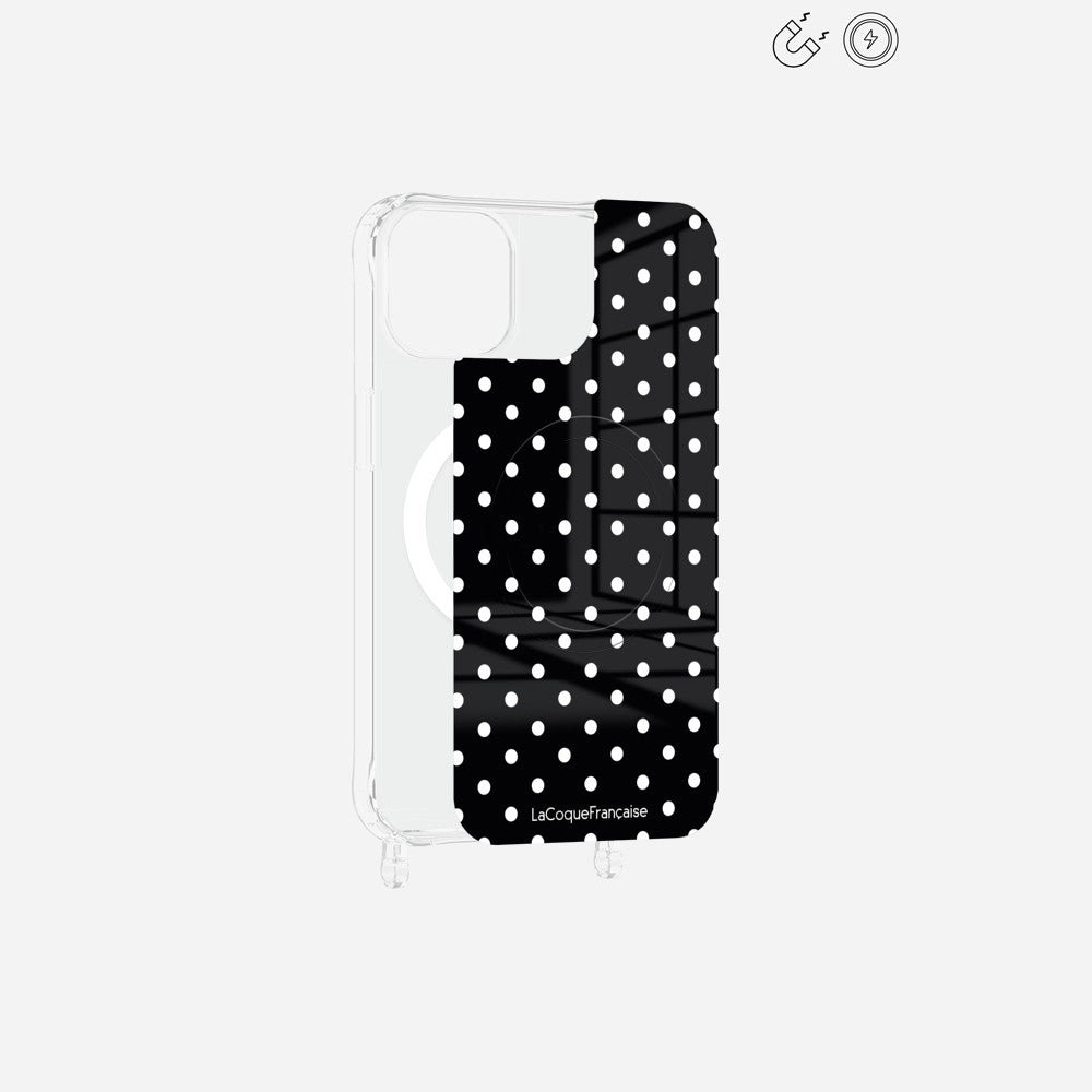 Plaque Magnetique Imprimee Pois Blanc - 12
