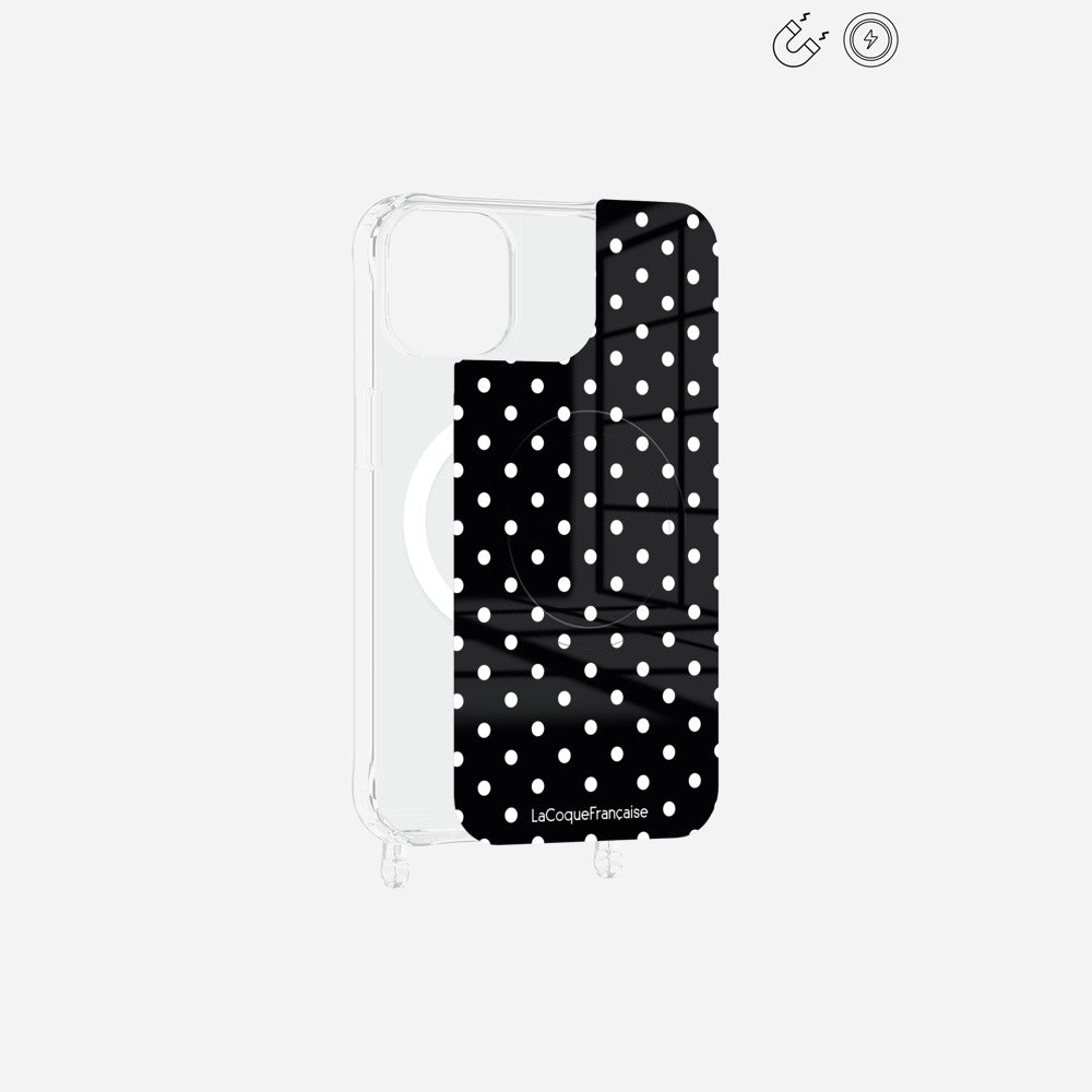 Plaque Magnetique Imprimee Pois Blanc - 16