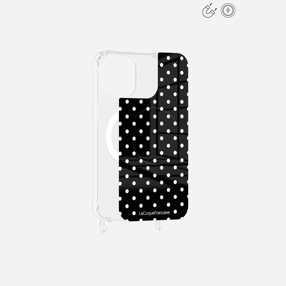 Plaque Magnetique Imprimee Pois Blanc - 19