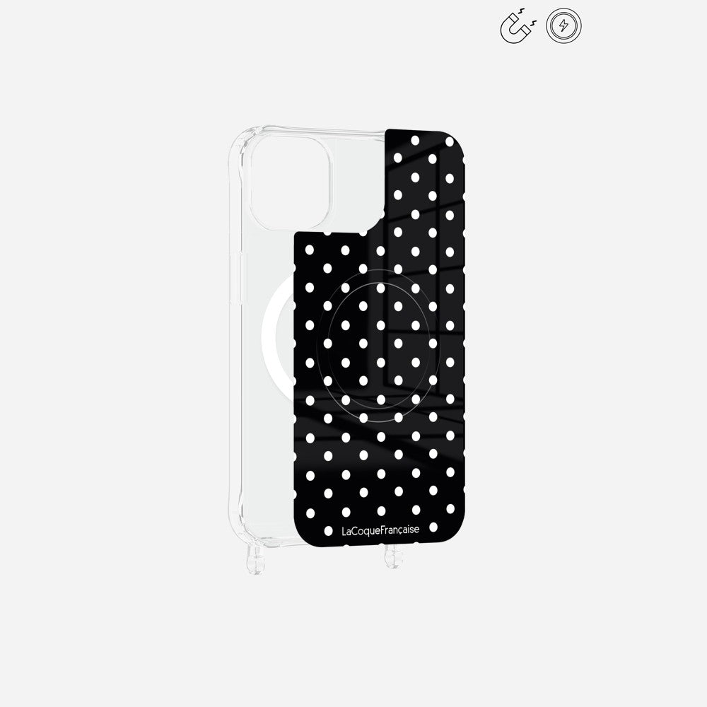 Plaque Magnetique Imprimee Pois Blanc - 20