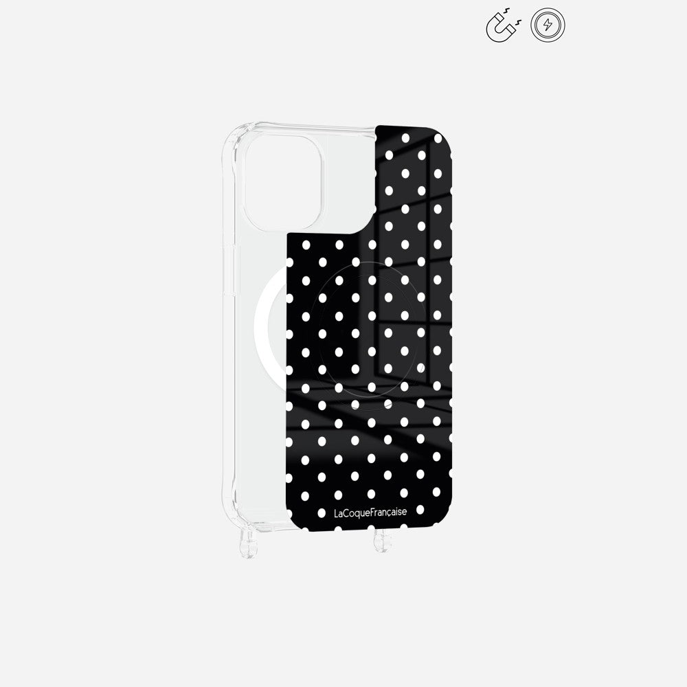 Plaque Magnetique Imprimee Pois Blanc - 22