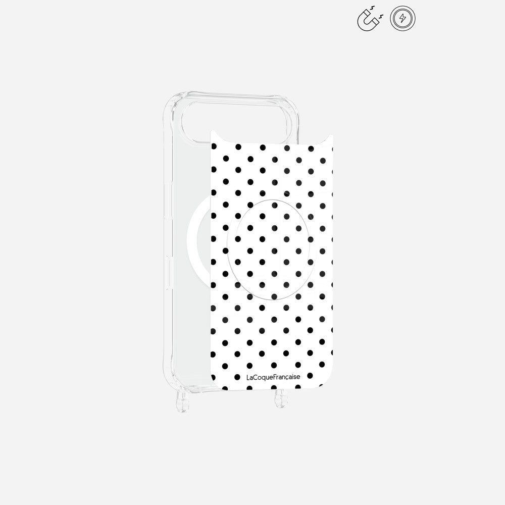 Plaque Magnetique Imprimee Pois Noir