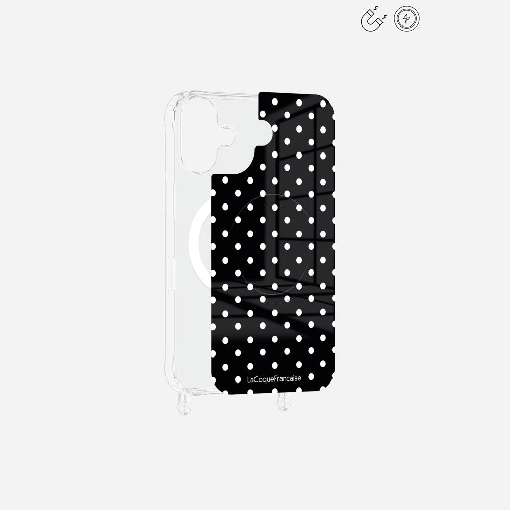 Plaque Magnetique Imprimee Pois Blanc - 5