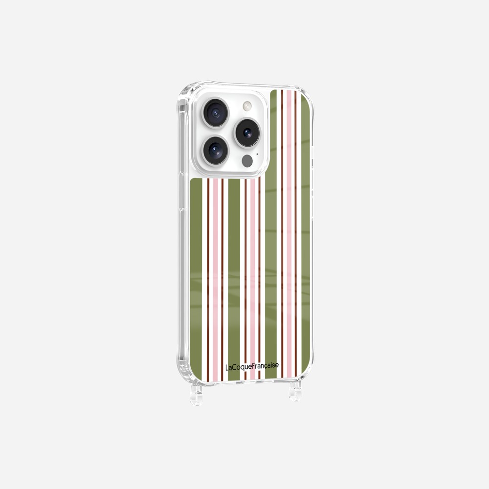 Printed Khaki Stripe Ring Case