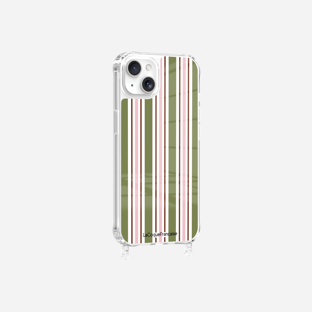 Coque Anneaux Imprimee Rayure Kaki - 13