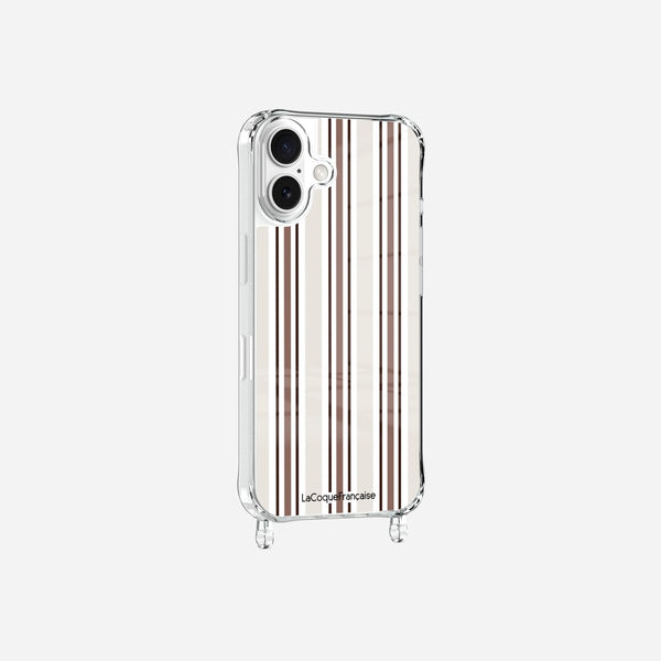 Coque Anneaux Imprimee Rayure Greige - 5