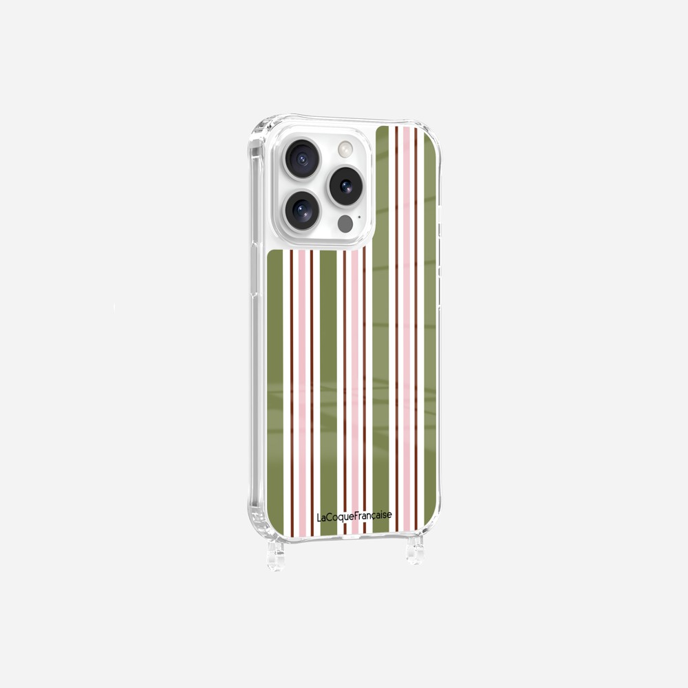 Coque Anneaux Imprimee Rayure Kaki - 14