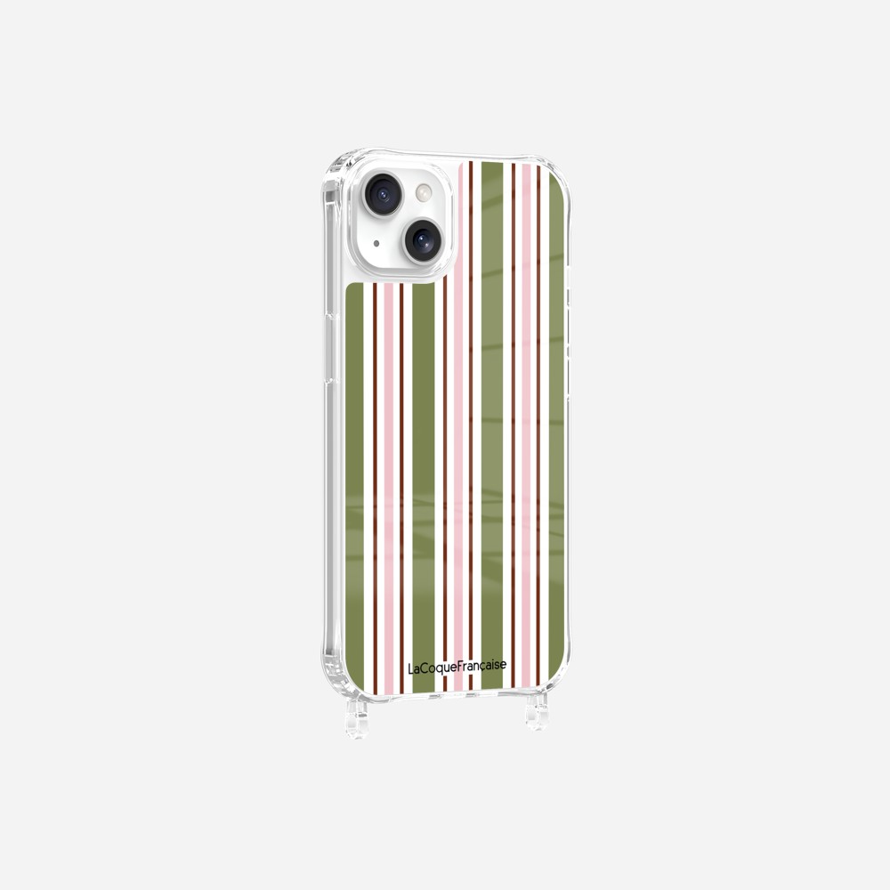 Coque Anneaux Imprimee Rayure Kaki - 17