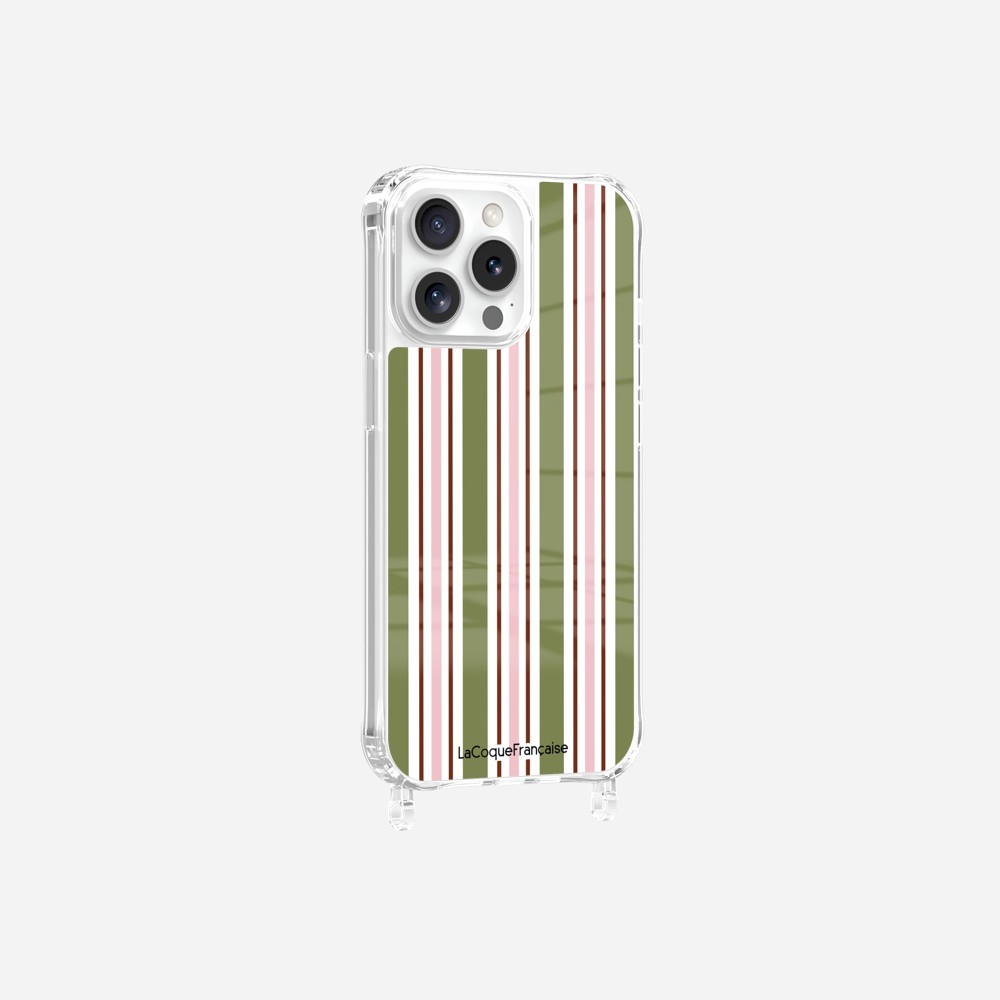 Printed Khaki Stripe Ring Case
