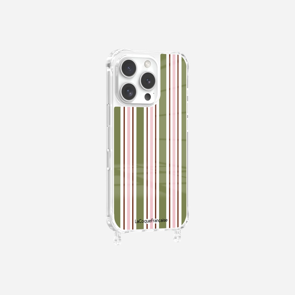 Printed Khaki Stripe Ring Case