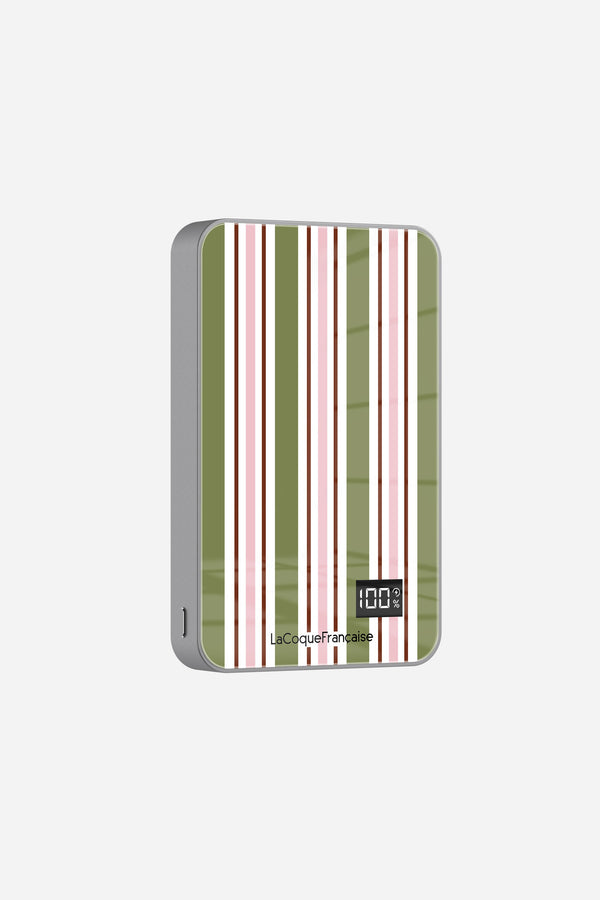 Batterie Magsafe Rayure Kaki Kaki 10 000 Mah