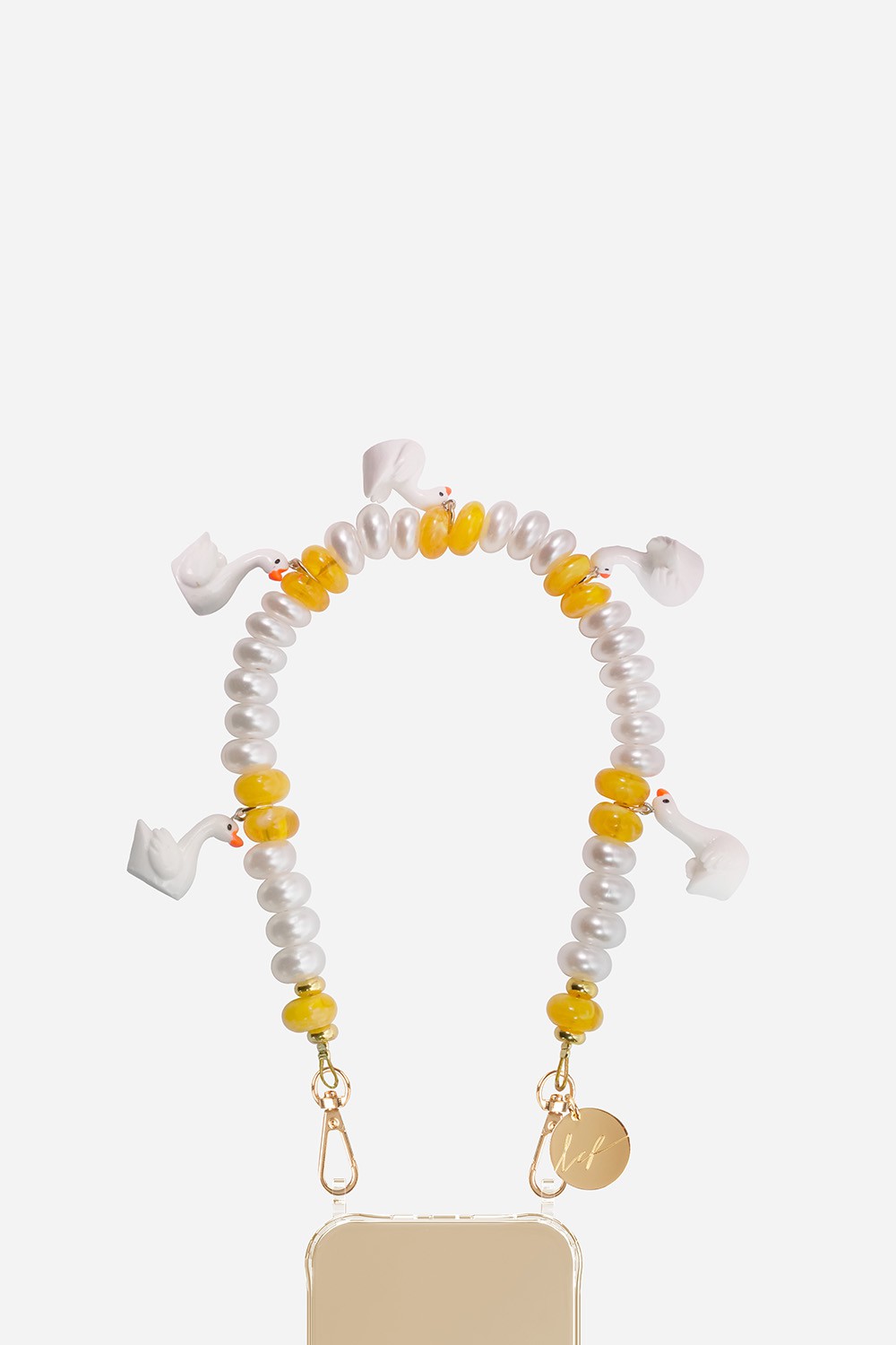 Chaine Courte Perle Bleu 40 cm