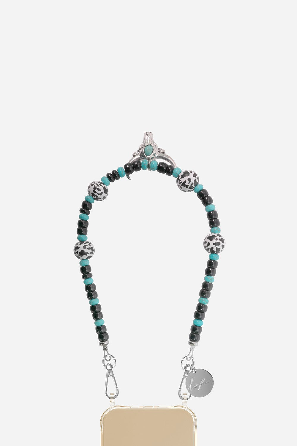 Chaine Courte Dolores Noir 40 cm