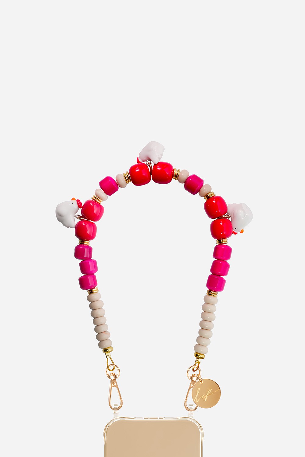 Chaine Courte Poupi Rose 40 cm