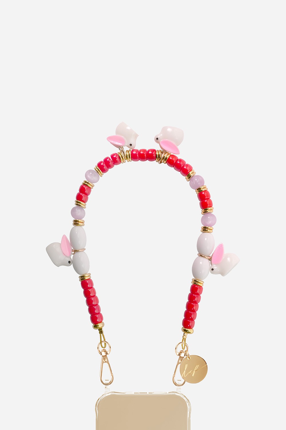 Chaine Courte Bugs Rouge 40 cm