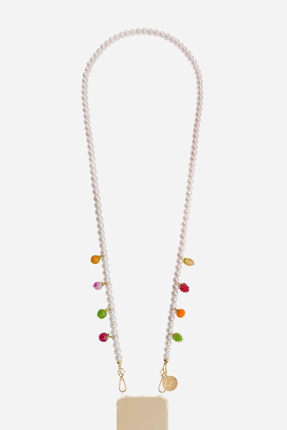 Chaine Longue Anais Blanc 120 cm