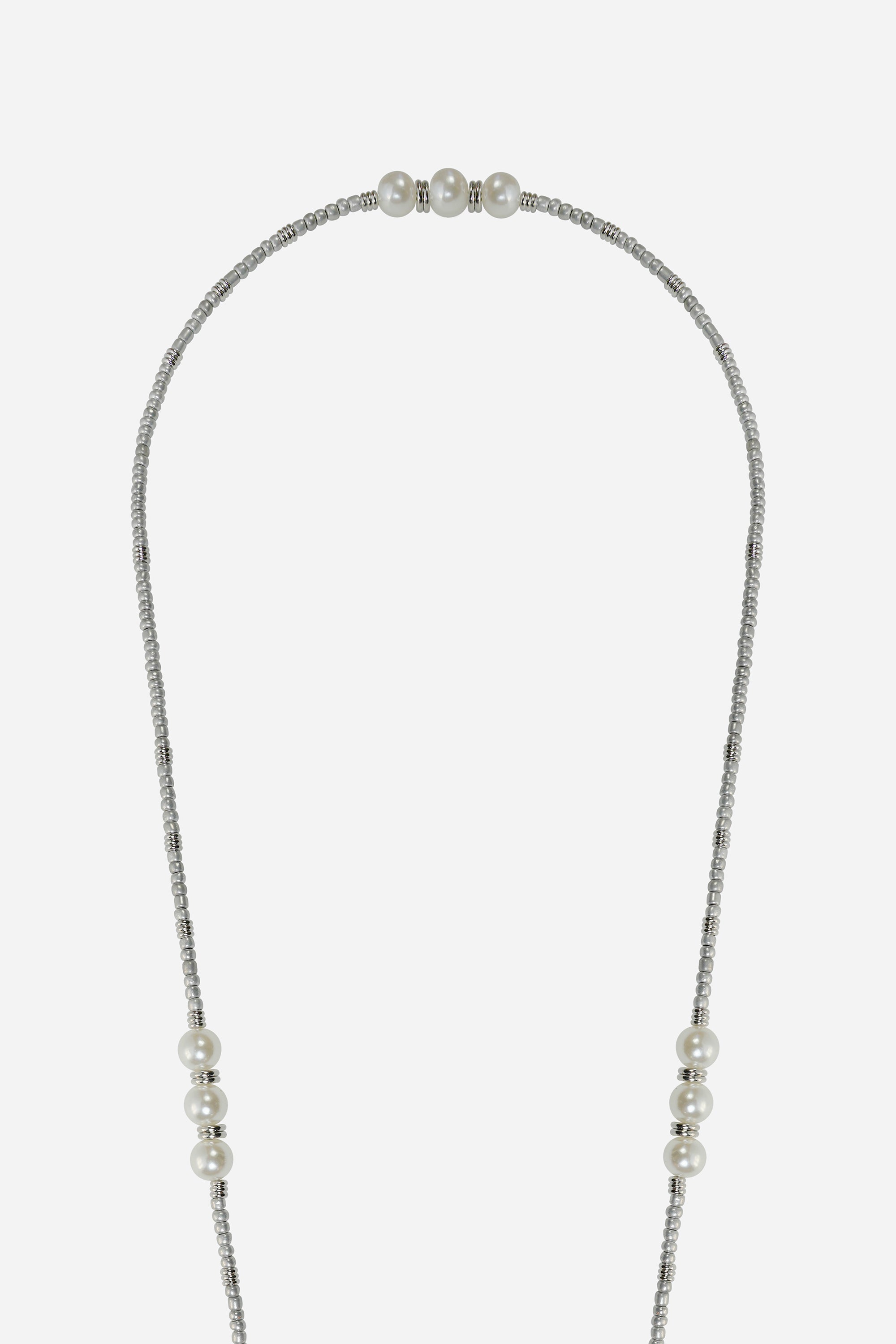 Chaine Longue Iris Argent 120 cm - 3