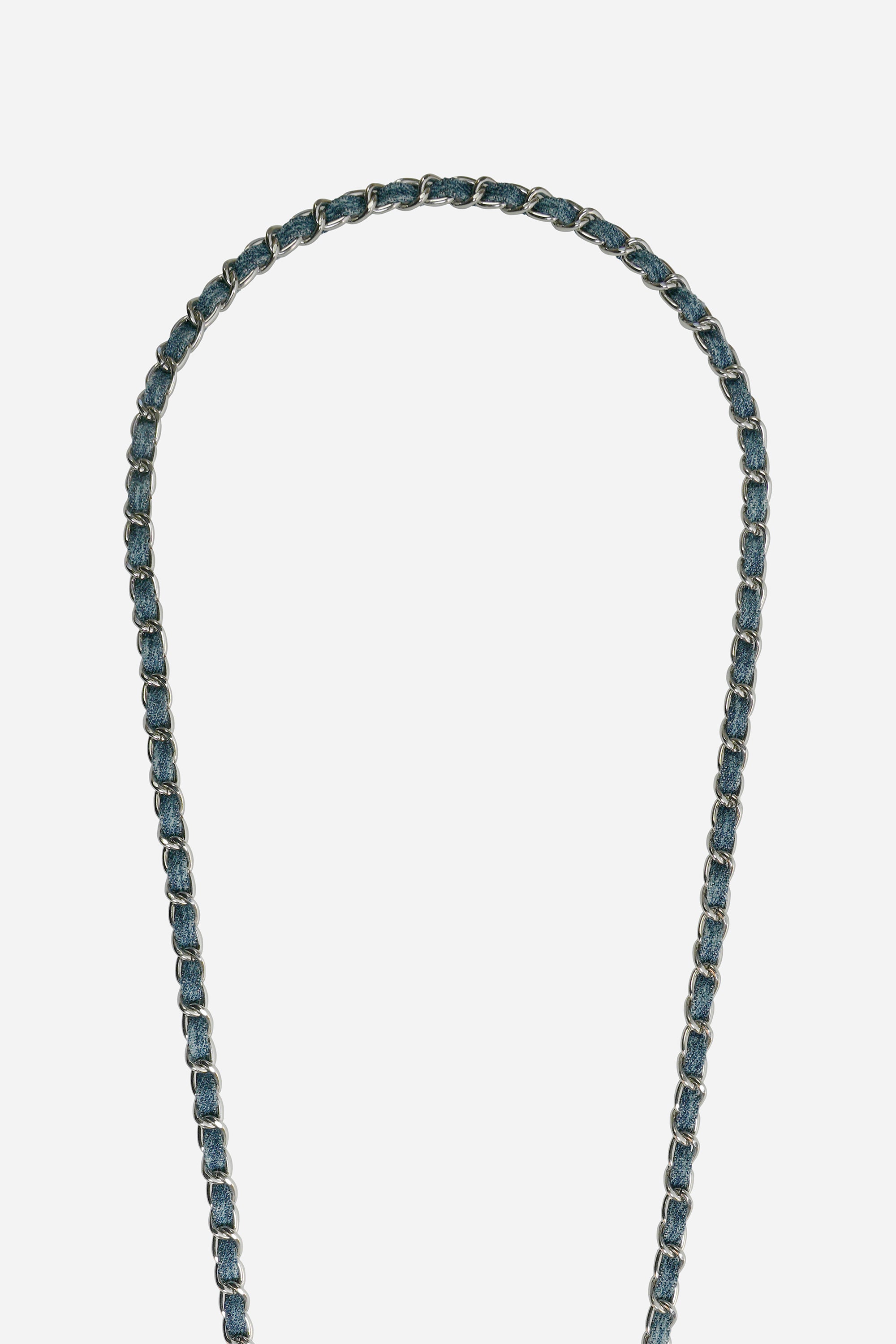 Chaine Longue Cali Bleu Dore 120 cm