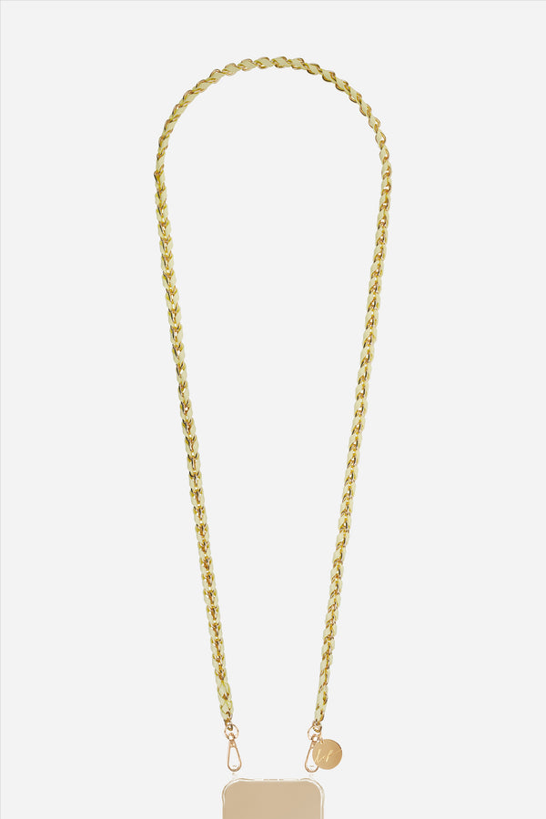 Chaine Longue Lou Jaune 120 cm