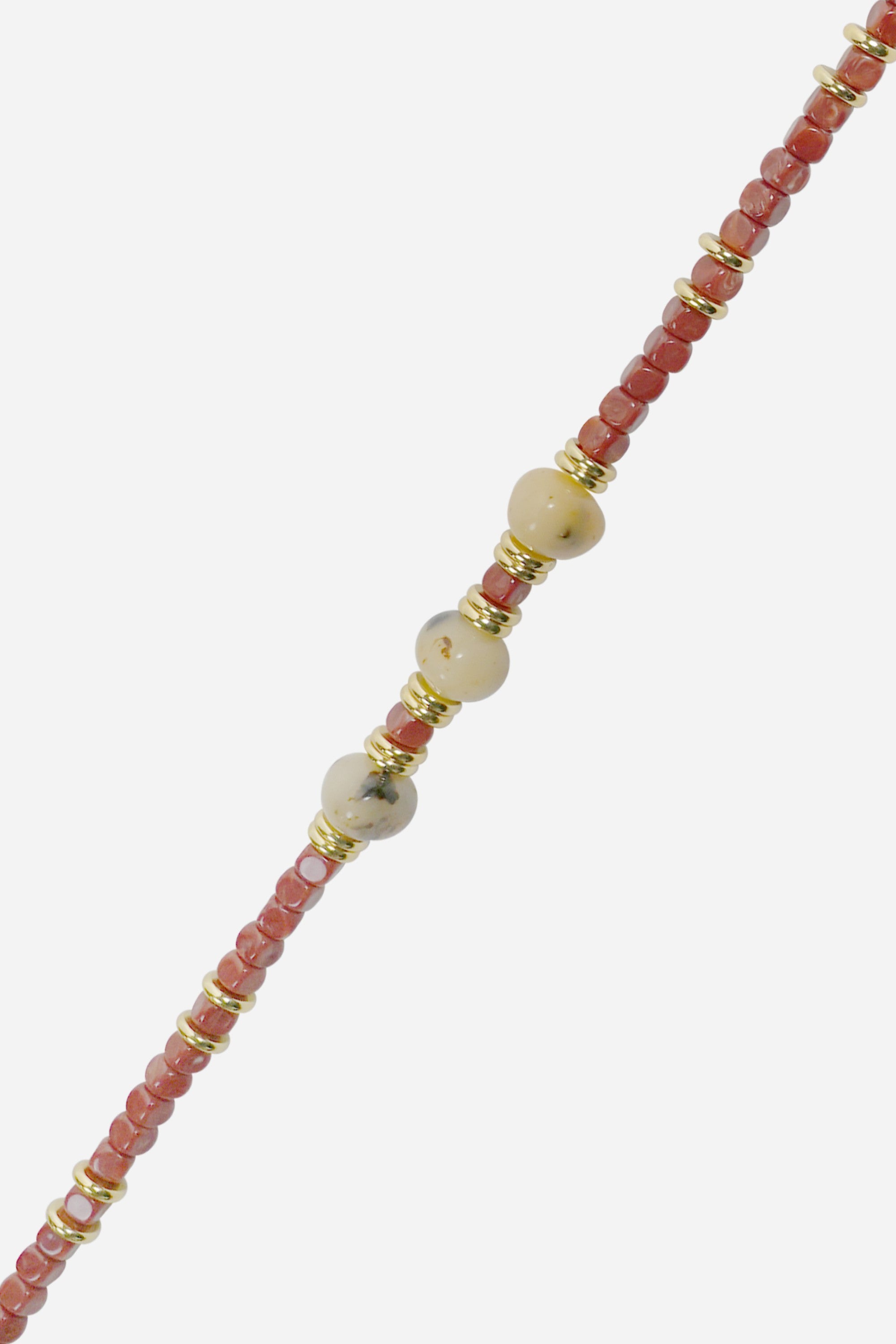 Long Dalia Bordeaux Chain 120 cm