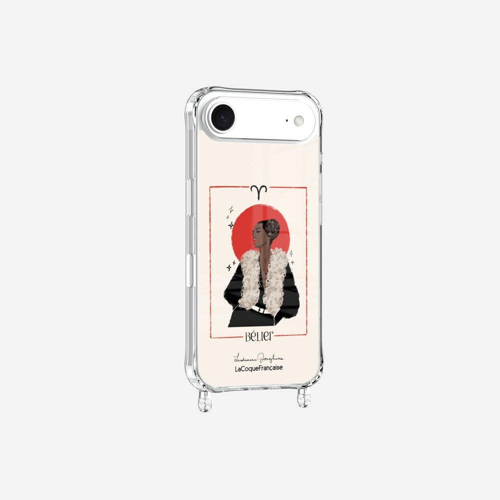 Coque LUDIVINE JOSEPHINE X LCF Anneaux Imprimee Belier