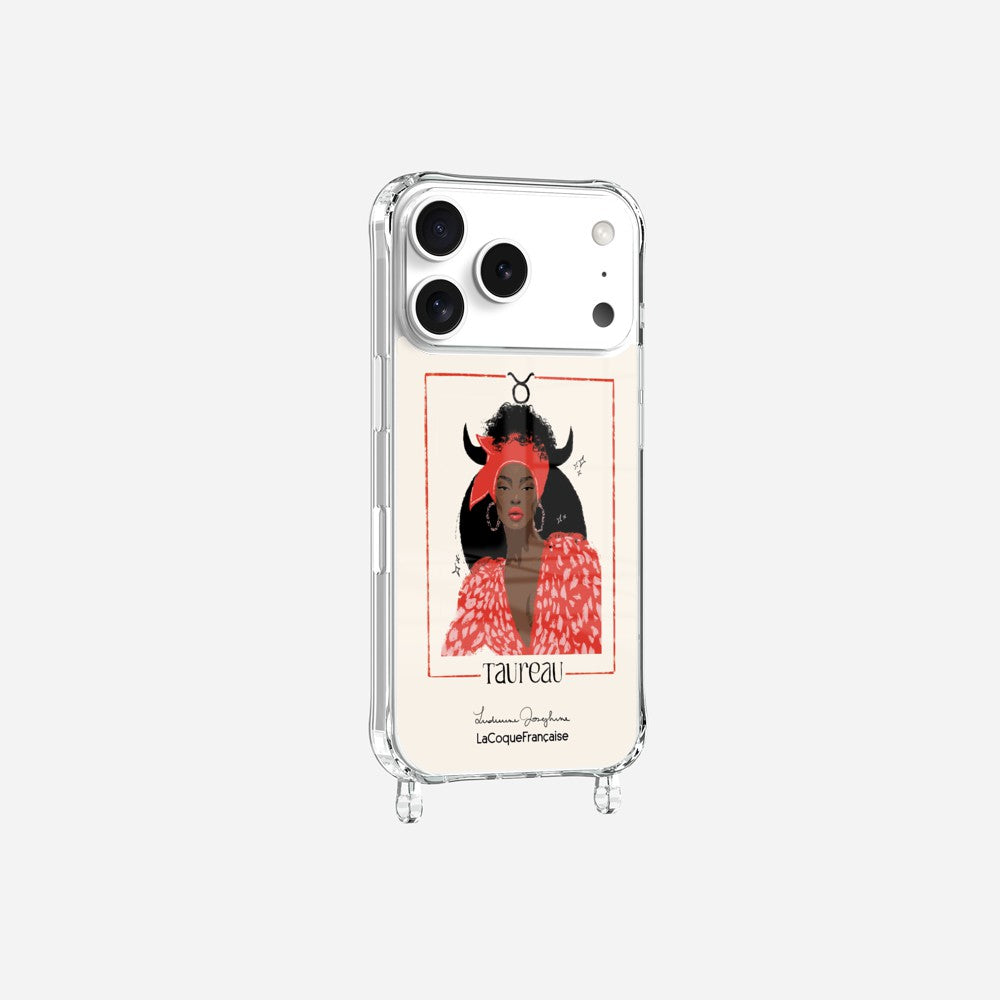 Coque LUDIVINE JOSEPHINE X LCF Anneaux Imprimee Taureau