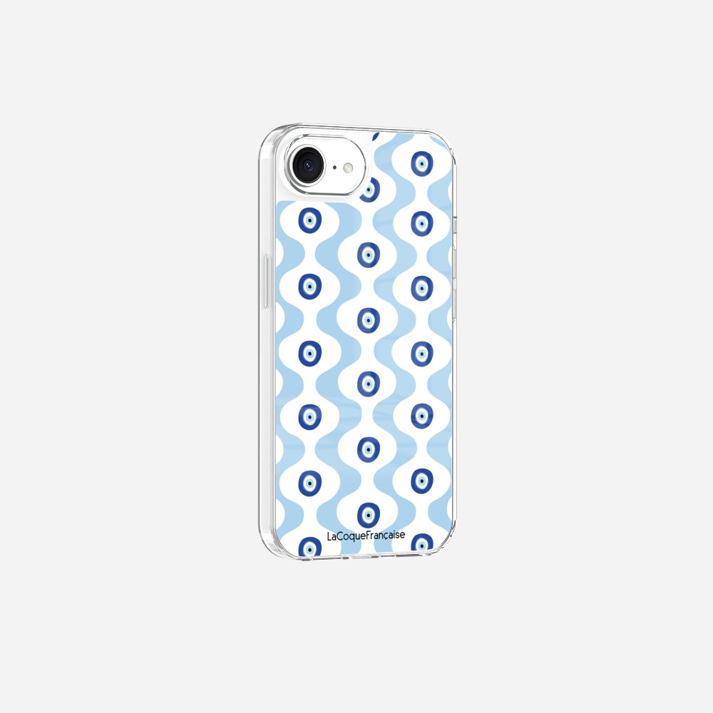 Coque Sans Anneaux Imprimee Vagues Bleu