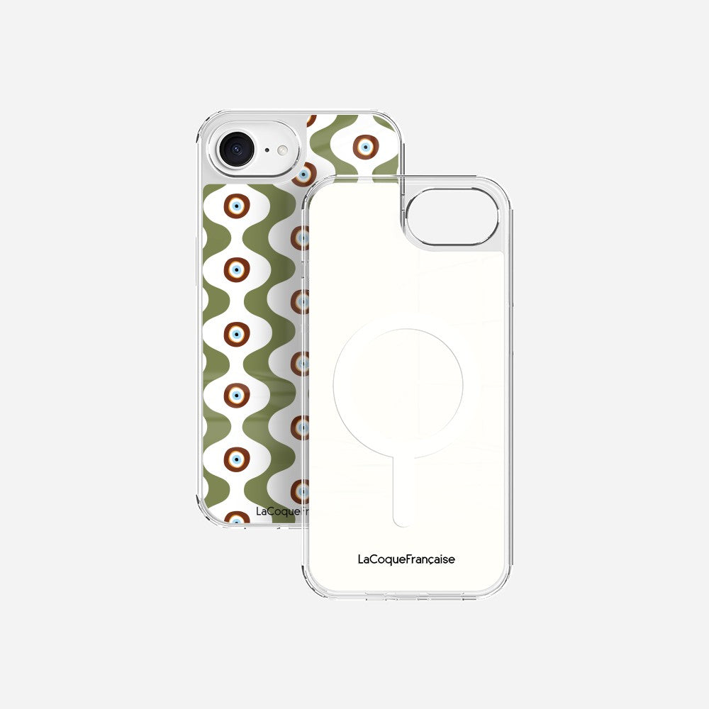 Coque Sans Anneaux Imprimee Vagues Vert