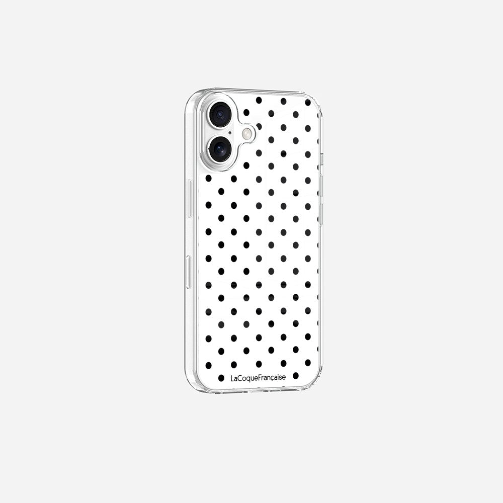 Coque Sans Anneaux Imprimee Pois Noir - 8