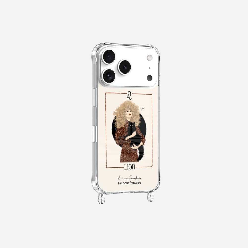 Coque LUDIVINE JOSEPHINE X LCF Anneaux Imprimee Lion