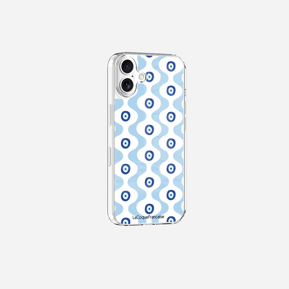 Coque Sans Anneaux Imprimee Vagues Bleu - 8