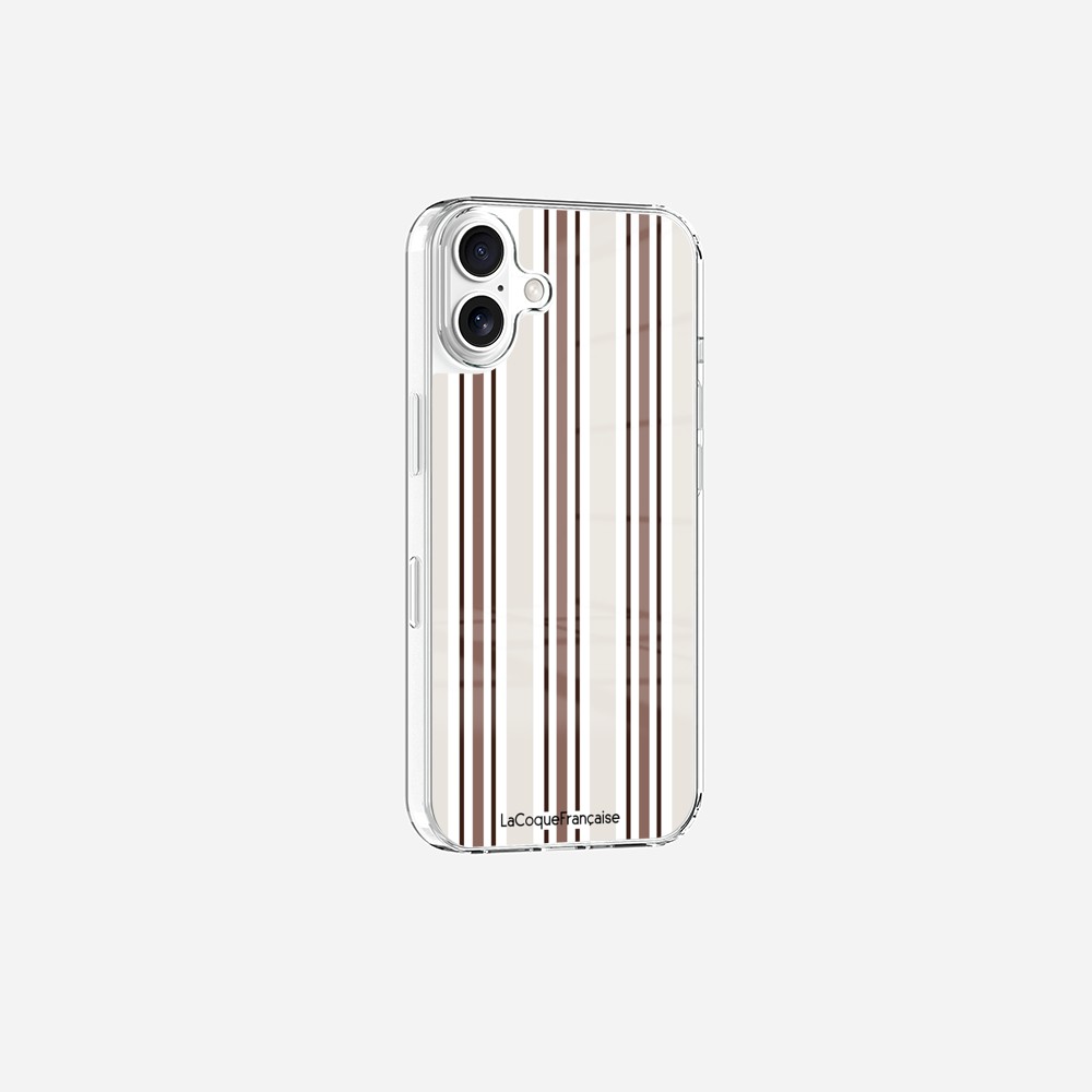 Coque Sans Anneaux Imprimee Rayure Greige - 8
