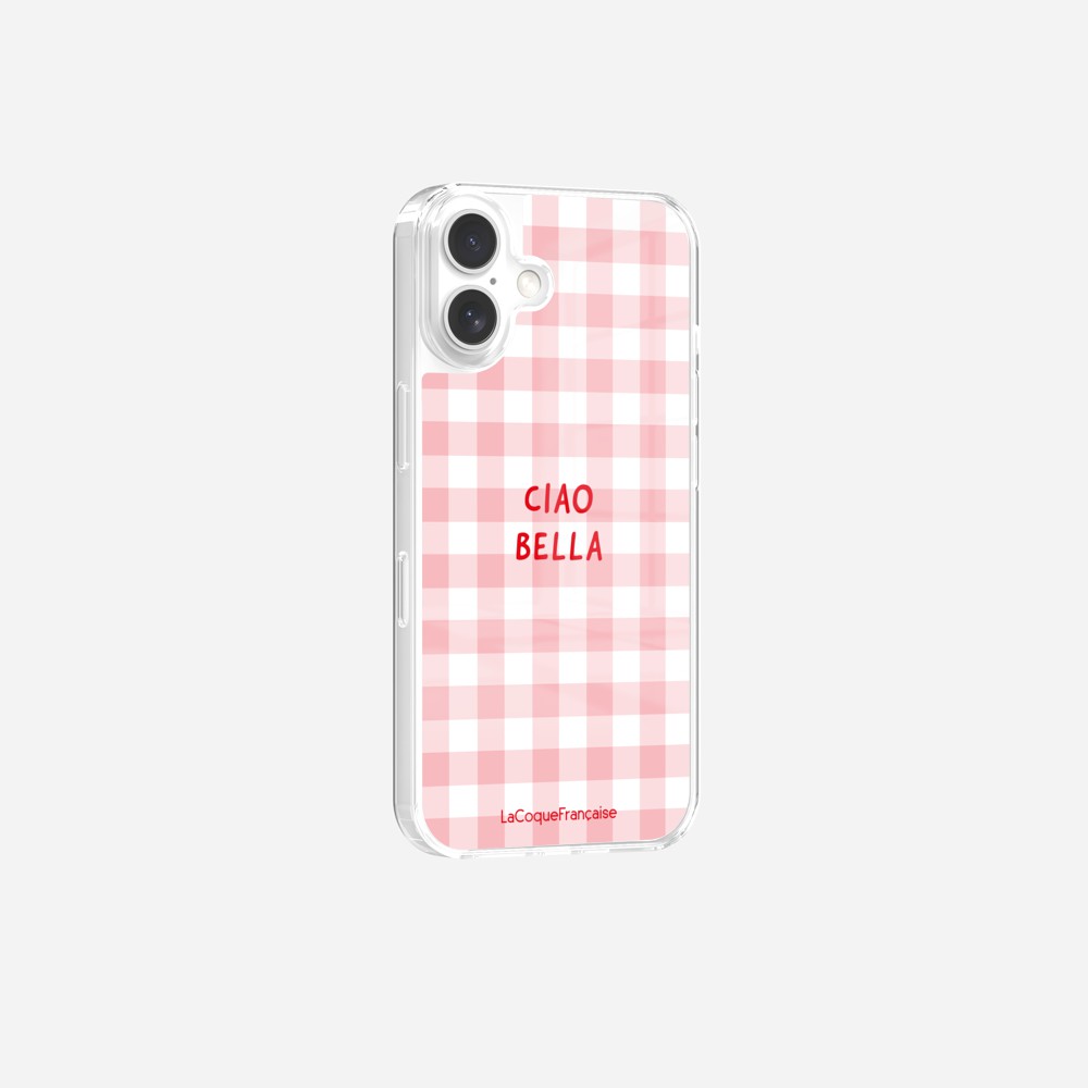 Coque Sans Anneaux Imprimee Ciao Bella Vichy Rose - 5