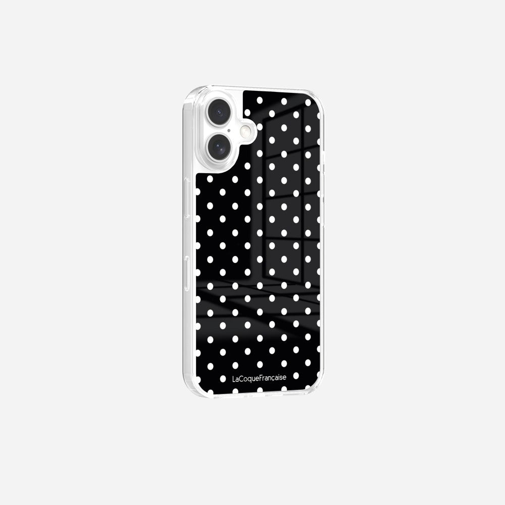 Coque Sans Anneaux Imprimee Pois Blanc