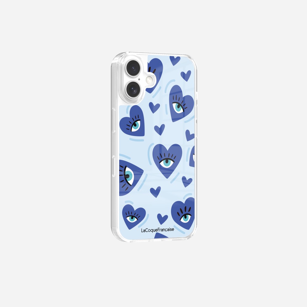 Coque Sans Anneaux Imprimee Yeux D'amour Bleu - 5