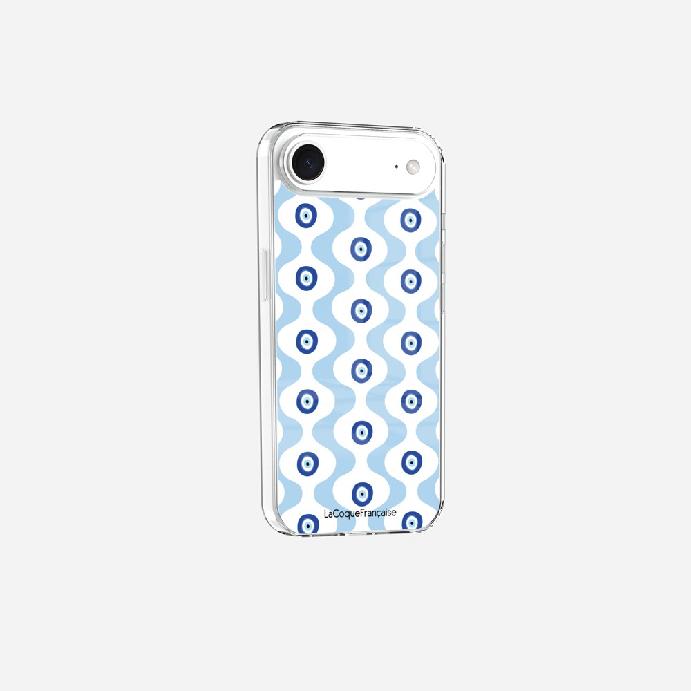 Coque Sans Anneaux Imprimee Vagues Bleu
