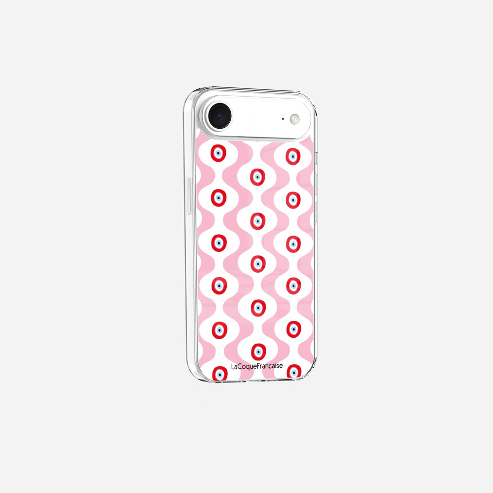 Coque Sans Anneaux Imprimee Vagues Rose