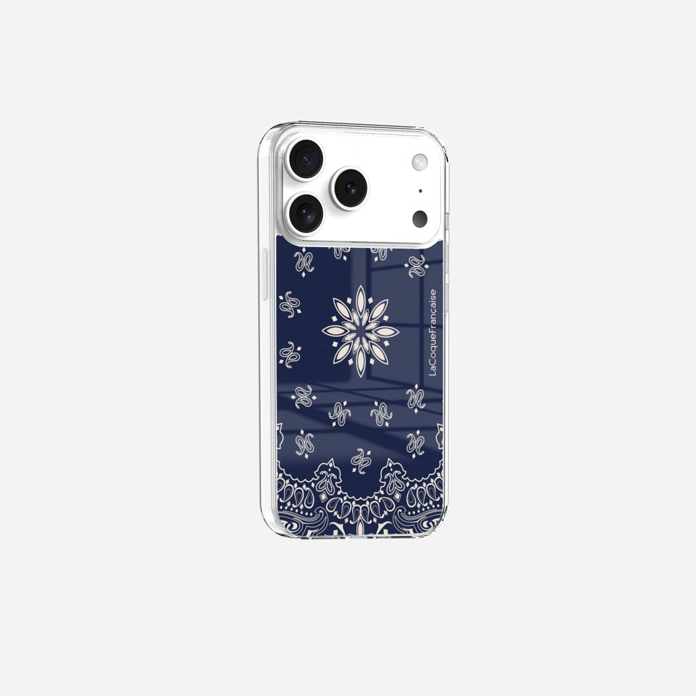 Coque Sans Anneaux Imprimee Bandana Marine - 4