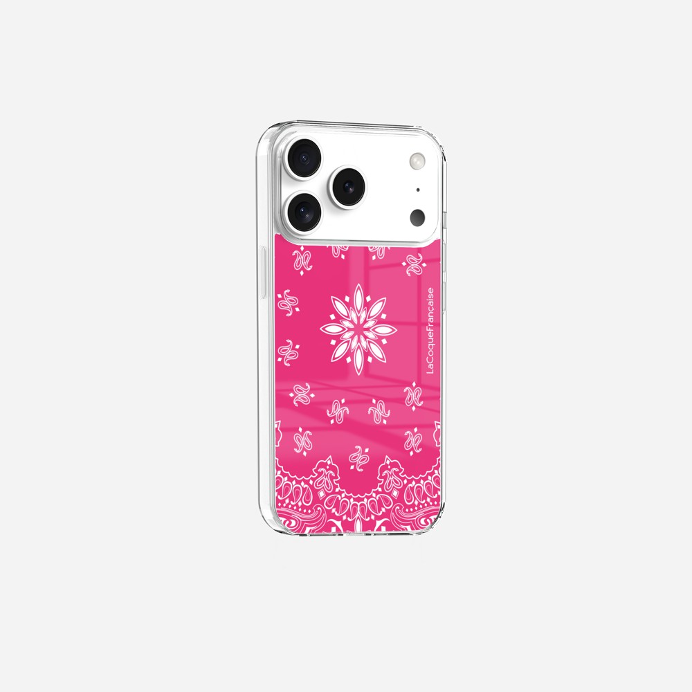 Coque Sans Anneaux Imprimee Bandana Rose 2