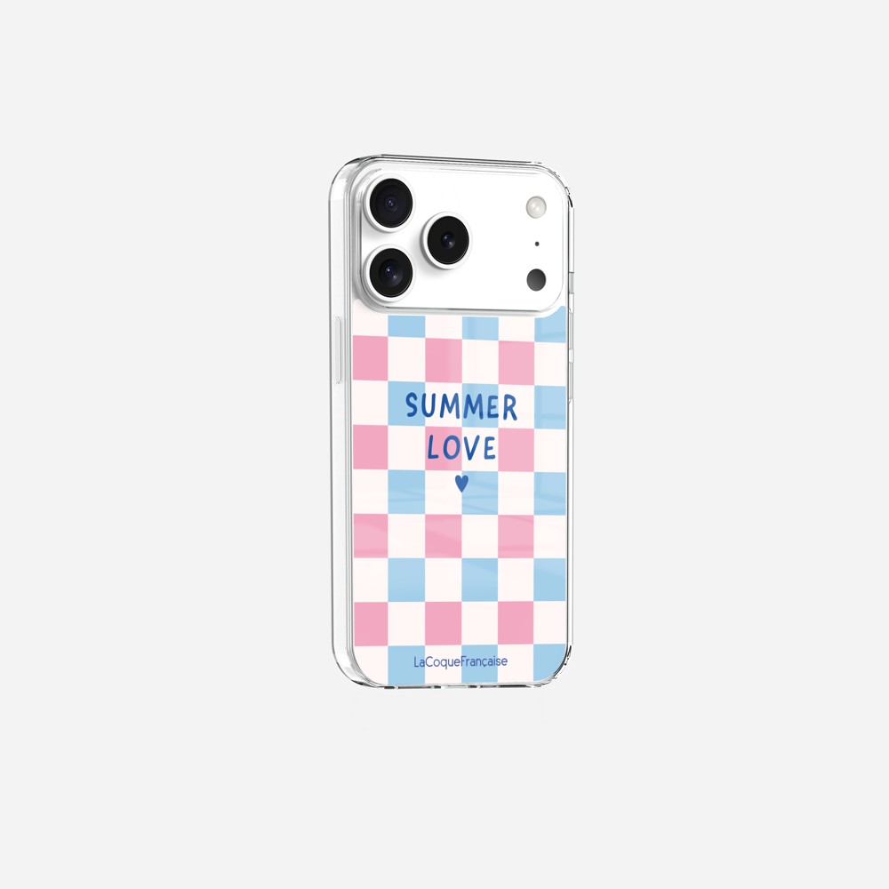Coque Sans Anneaux Imprimee Summer Love Bleu