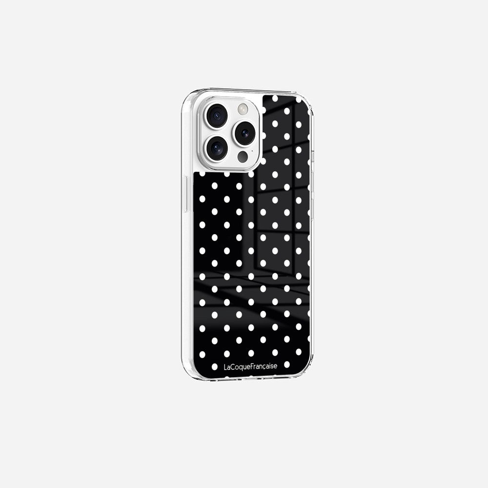 Coque Sans Anneaux Imprimee Pois Blanc - 10