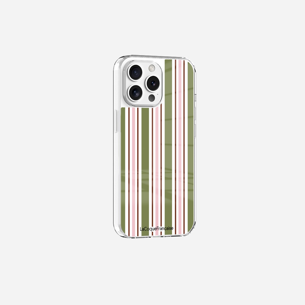 Coque Sans Anneaux Imprimee Rayure Kaki - 10