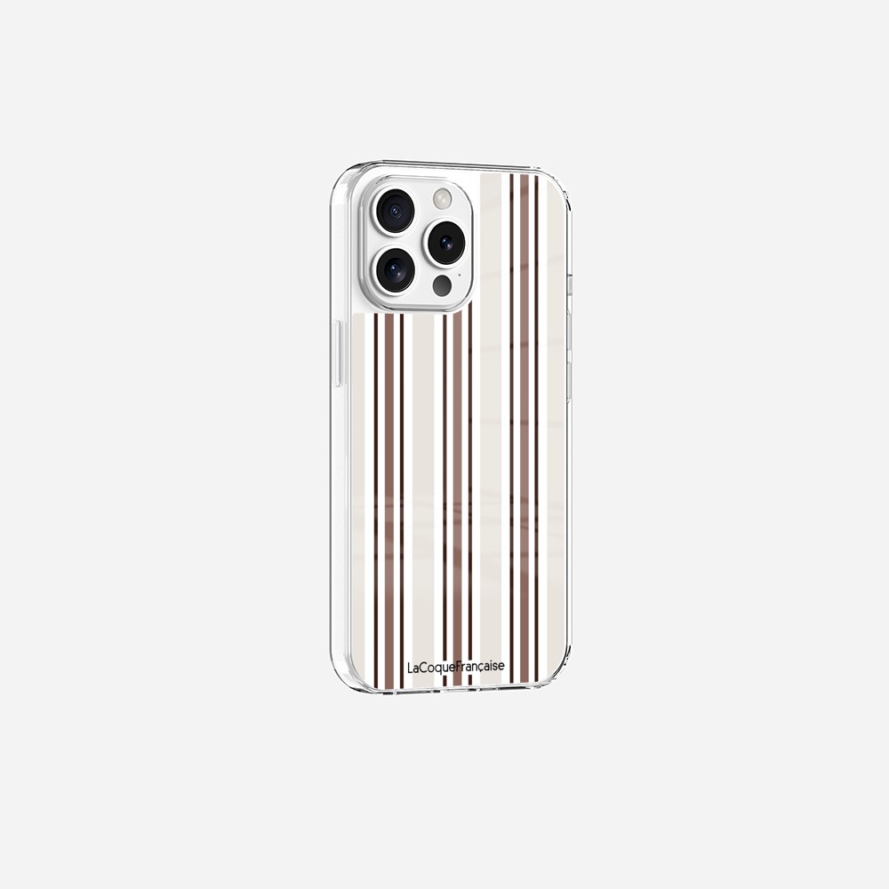 Coque Sans Anneaux Imprimee Rayure Greige - 10