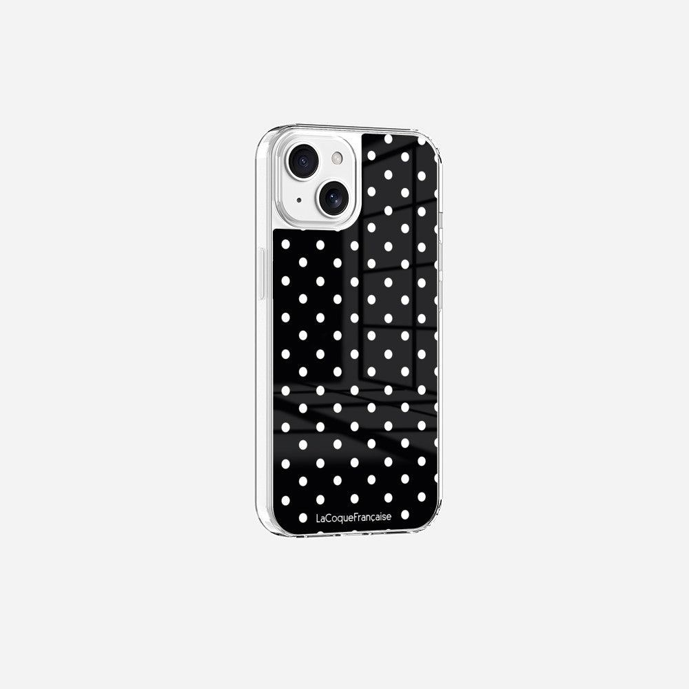 Coque Sans Anneaux Imprimee Pois Blanc - 11